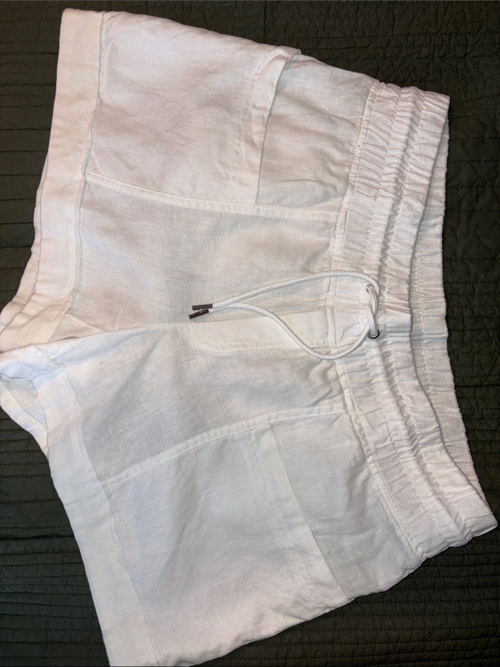 Athleta White Elastic Waist Casual Shorts
